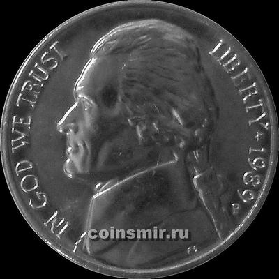 5 центов 1989 Р США. Томас Джефферсон.