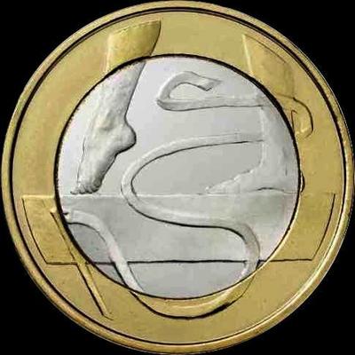 5 евро 2015 Финляндия. Гимнастика.
