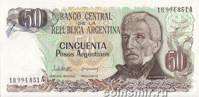 50 песо 1983-85 Аргентина.