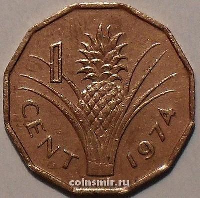 1 цент 1974 Свазиленд.