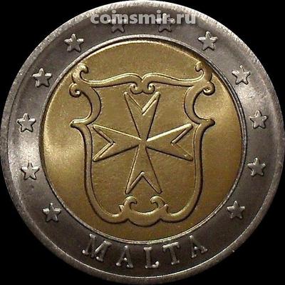 2 евро 2006 Мальта. Мальтийский крест. Европроба. Specimen.