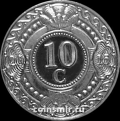 10 центов 2016 Нидерландские Антильские острова.