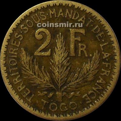 2 франка 1925 французское Того.