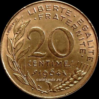 20 сантимов 1964 Франция.