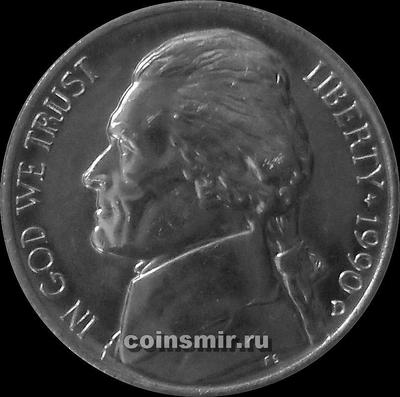 5 центов 1990 D США.