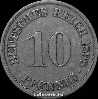 10 пфеннигов 1898 А Германия.