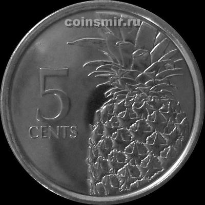 5 центов 2015 Багамские острова. (в наличии 2016 год)