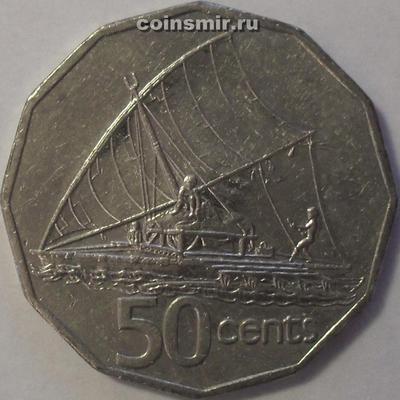 50 центов 1995 острова Фиджи.