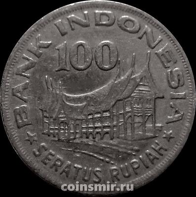 100 рупий 1978 Индонезия. VF.
