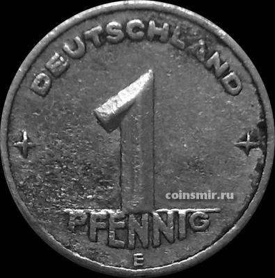 1 пфенниг 1949 Е Германия ГДР. Состояние на фото.