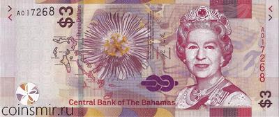 3 доллара 2019 Багамские острова.