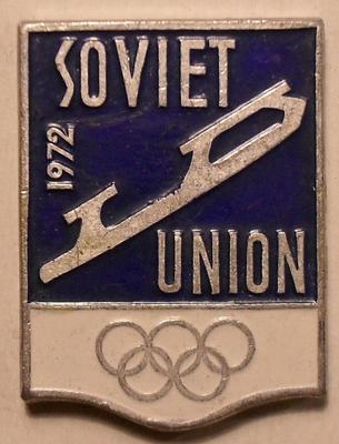 Значок Фигурное катание. Олимпиада в Саппоро 1972.