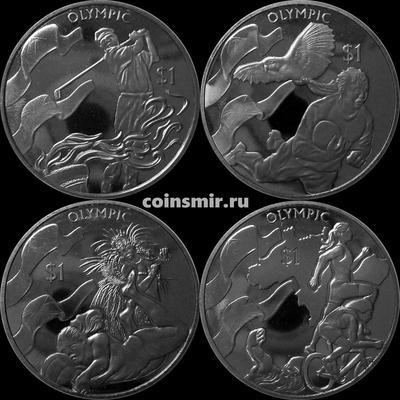 Набор из 4 монет 2016 Британские Виргинские острова. Олимпиада в Рио-де-Жанейро 2016.