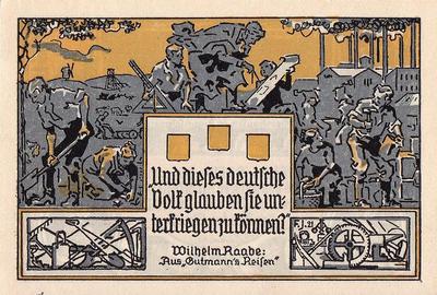 2 марки 1921 Германия. г. Эшерсхаузен (Нижняя Саксония). Нотгельд.