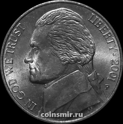 5 центов 2001 Р США. Томас Джефферсон.
