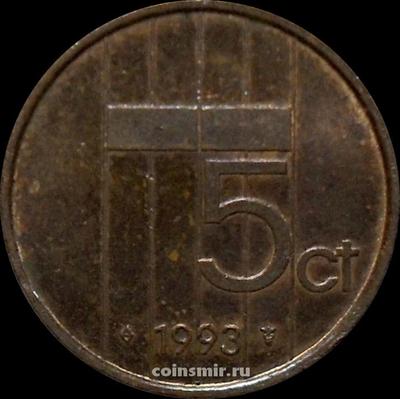 5 центов 1993 Нидерланды.