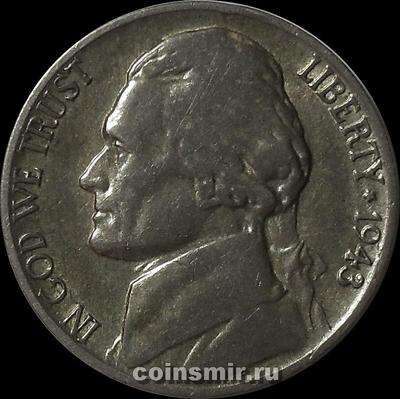 5 центов 1943 P США.