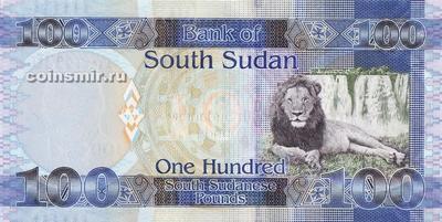 100 фунтов 2011 Южный Судан. Серия АА.