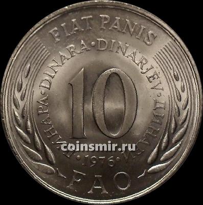 10 динар 1976 Югославия. ФАО.
