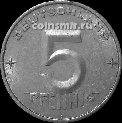 5 пфеннигов 1953 А Германия ГДР.