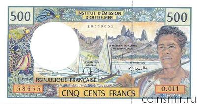500 франков 1992-2013 Французские Тихоокеанские территории.