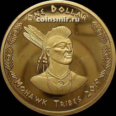 1 доллар 2019 племя Мохоки.