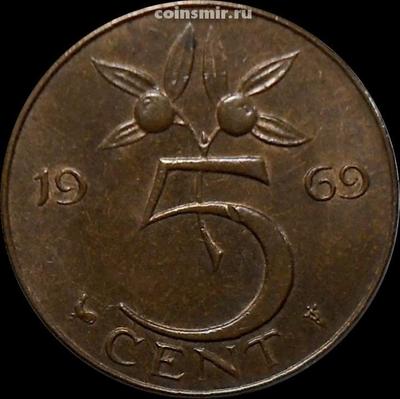 5 центов 1969 Нидерланды.