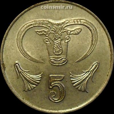 5 центов 1985 Кипр. Бык.