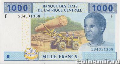 1000 франков 2002 F КФА BEAC (Центральная Африка). Экваториальная Гвинея.