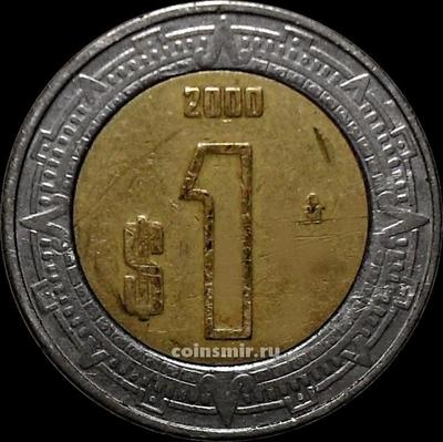 1 песо 2000 Мексика.