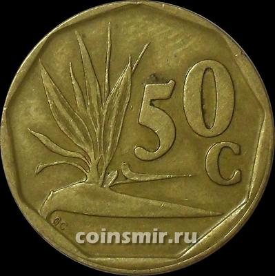 50 центов 1994 Южная Африка. Стрелиция. Suid Afrika-South Afrika.