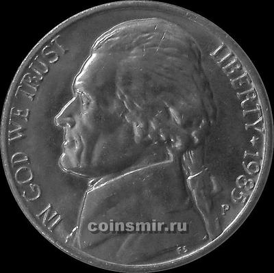 5 центов 1985 Р США. Томас Джефферсон.