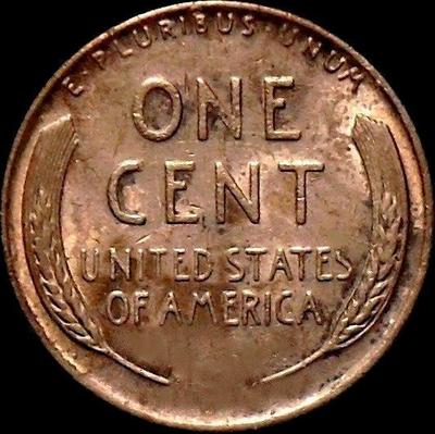 1 цент 1953 D США. Линкольн.