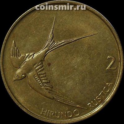 2 толара 2000 Словения. Ласточка. (в наличии 2001 год)