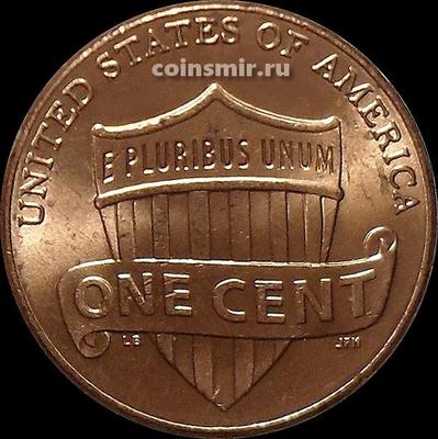 1 цент 2016 США. Щит.