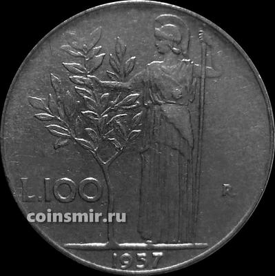100 лир 1957 Италия.