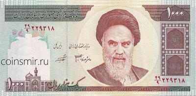 1000 риалов 1992 - 2014  Иран.