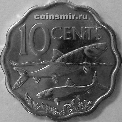 10 центов 2016 Багамские острова.