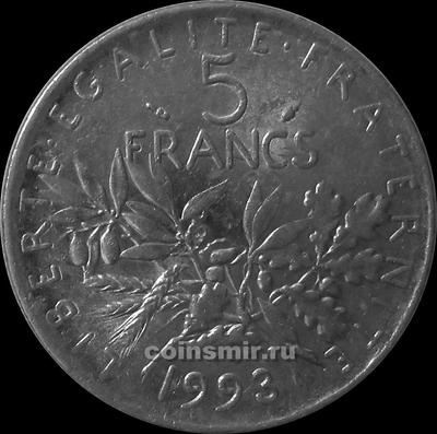 5 франков 1993 Франция.