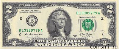 2 доллара 2013 В США.