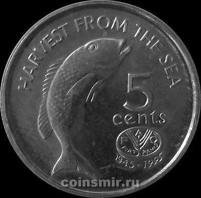 5 центов 1995 острова Фиджи. ФАО.