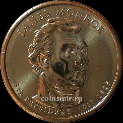 1 доллар 2008 P США. 5-й президент США Джеймс Монро.