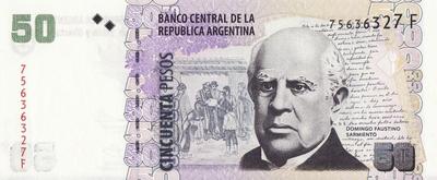 50 песо 2003-2013 Аргентина.