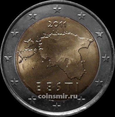 2 евро 2011 Эстония. Регулярный чекан.
