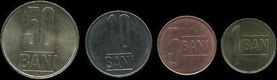 Набор из 4 монет 2005 Румыния. (в наличии 2015 год)