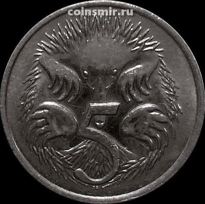 5 центов 1976 Австралия. Ехидна.