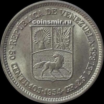 50 сентимо 1954 Венесуэла.