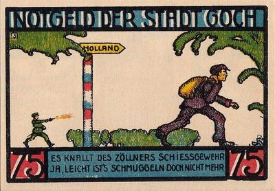 75 пфеннигов 1922 Германия г.Гох (Вестфалия). Нотгельд.