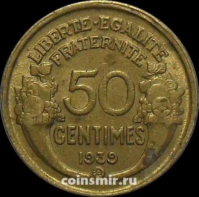 50 сантимов 1939 В Франция.