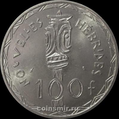 100 франков 1966 Новые Гебриды. Скипетр.